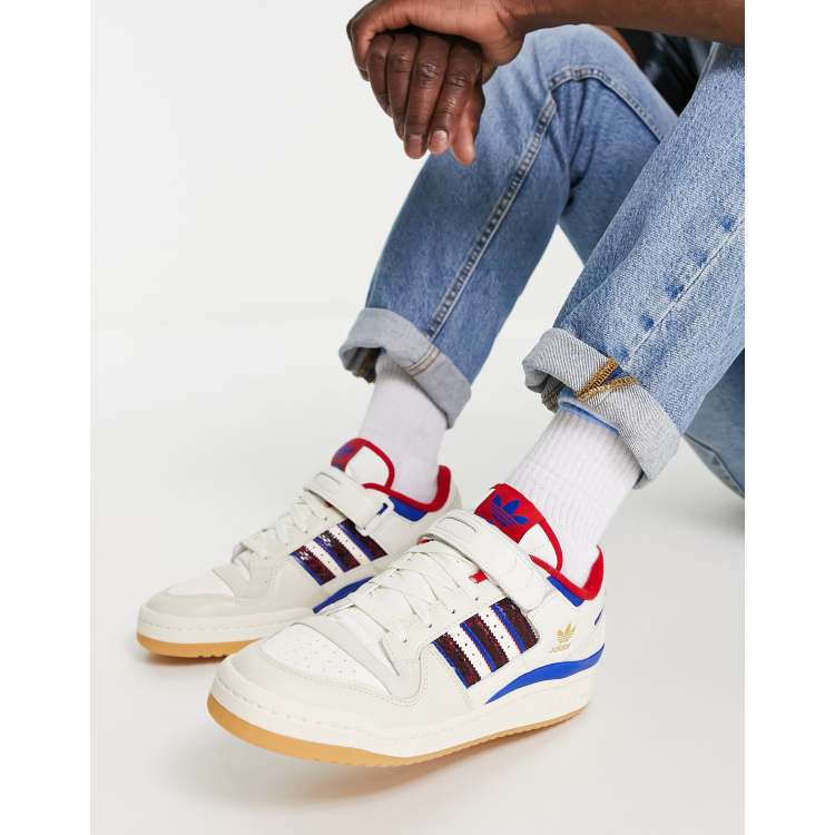 adidas Originals Forum 84 Lo trainers in red and blue | ASOS