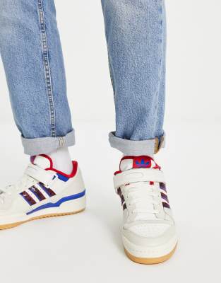 adidas jeans og trainers claret blue