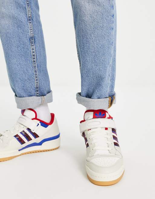 adidas Originals Forum 84 Lo trainers in red and blue | ASOS
