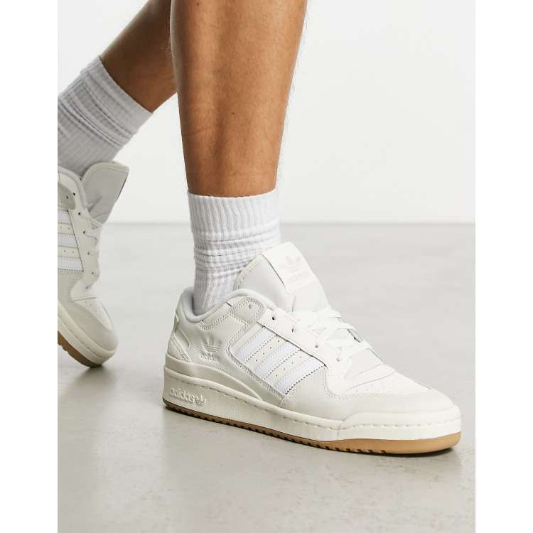 adidas Originals Forum 84 Low gum sole sneakers in triple white