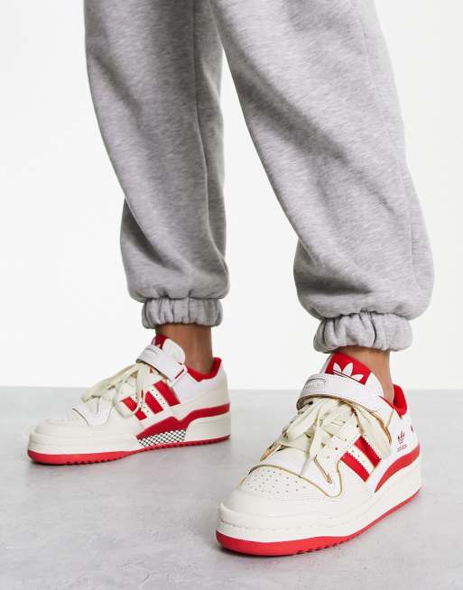 Vliegveld constant Bemiddelen adidas Originals - Forum 84 low - Lage sneakers in wit en rood | ASOS