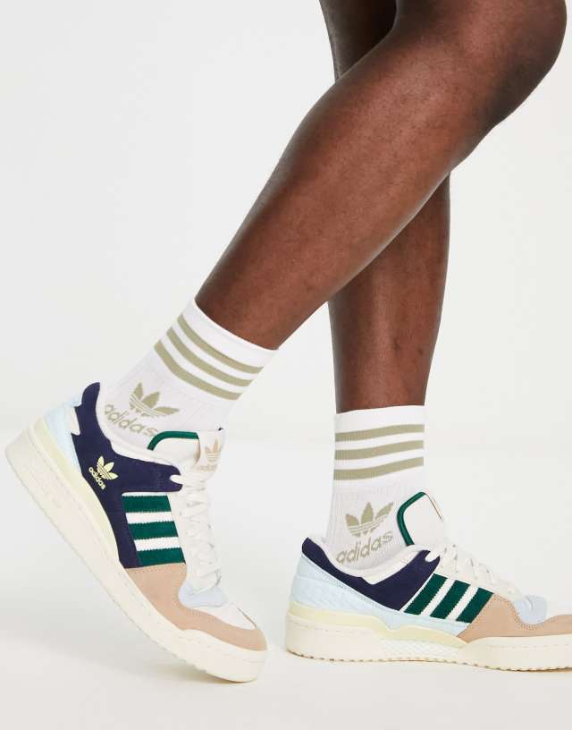 adidas Originals Forum 84 Low sneakers in navy and beige