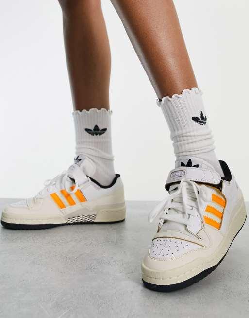 Adidas shoes with orange stripes sale