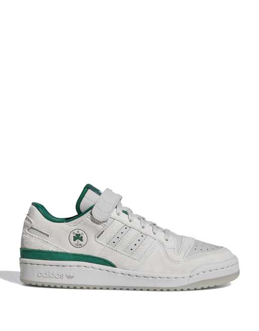 adidas Originals Forum 84 Low trainers in white and green