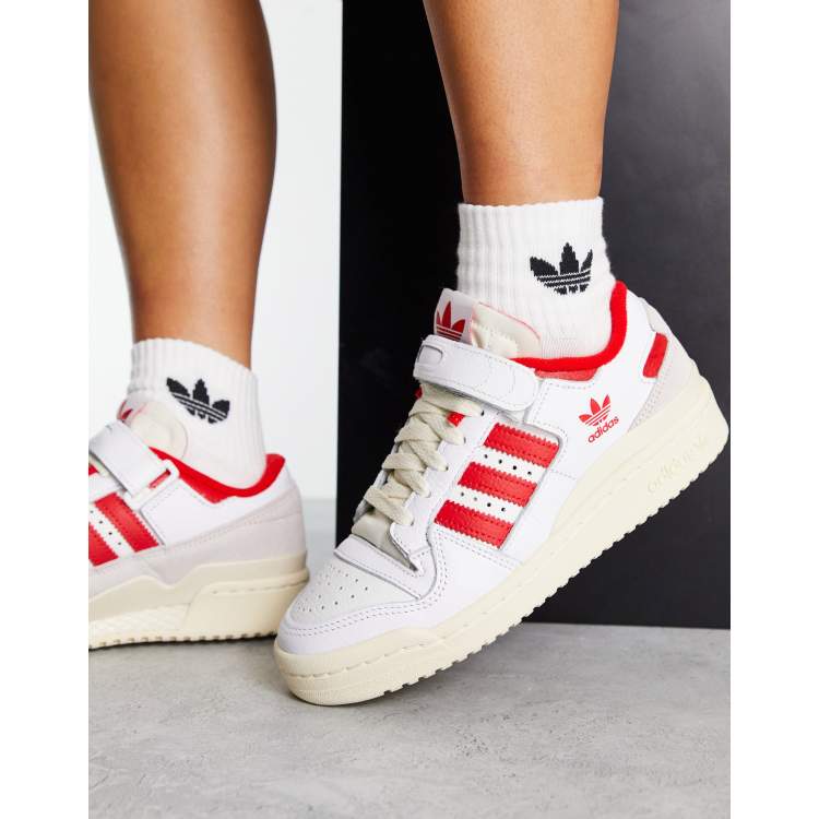 adidas gazelle silver green womens adidas Forum 84 Low 'White Vivid Red' main image 1