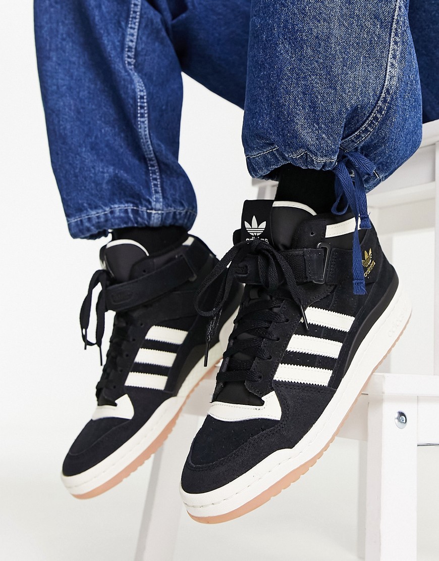 Adidas Originals Forum 84 Mid Sneakers In Black | ModeSens
