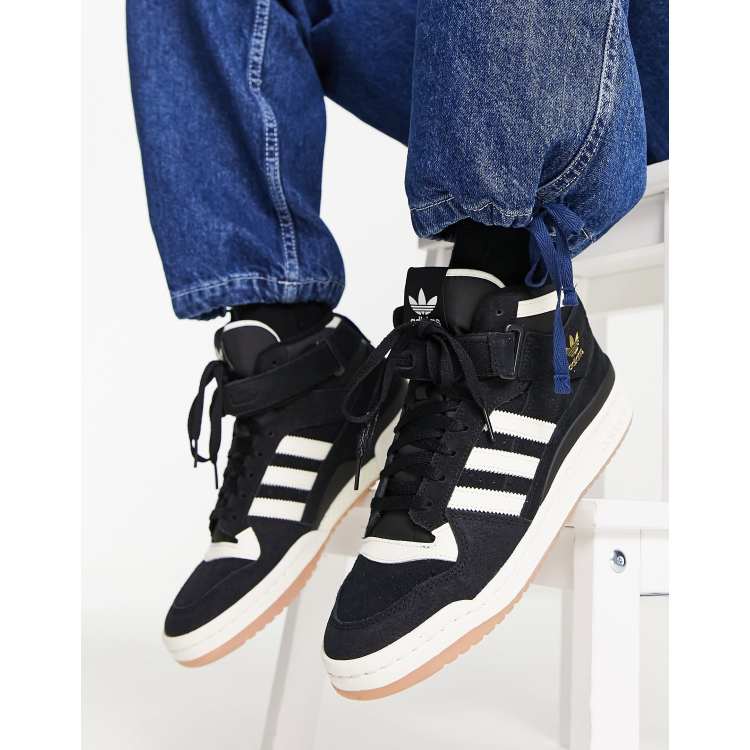 Gasvormig Automatisch Boekwinkel adidas Originals Forum 84 mid sneakers in black | ASOS