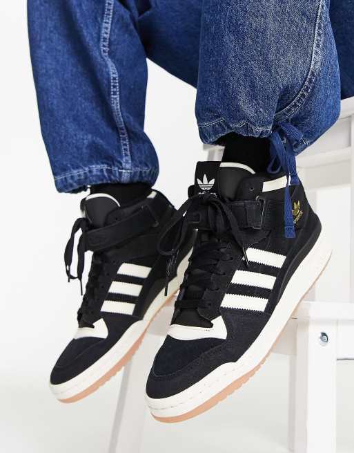 Adidas Originals Forum Mid Sneakers in Light Brown