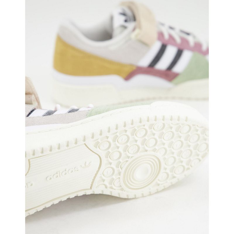 IRQVd Uomo adidas Originals - Forum 84 - Sneakers basse con dettagli colorati, colore bianco sporco