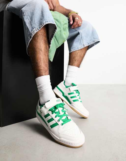 Adidas blanc outlet vert