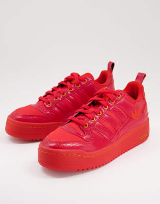 Adidas Originals Forum Bold Platform Sneaker In Red