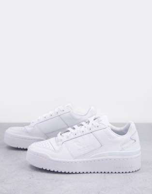 adidas Originals Forum Bold sneakers in triple white | ASOS