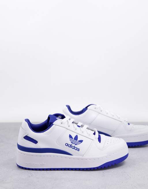 adidas Originals Forum Bold sneakers in white and blue