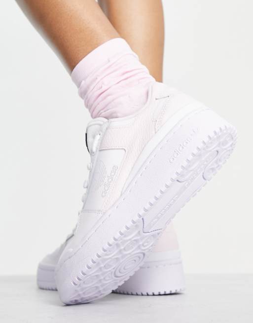 adidas Originals Forum Bold sneakers in white with pale lilac detail | ASOS