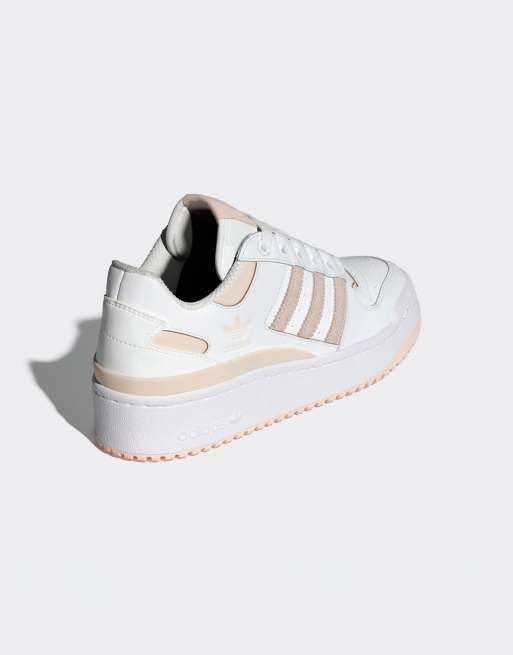 adidas Originals Forum Bold Stripes Shoes in White