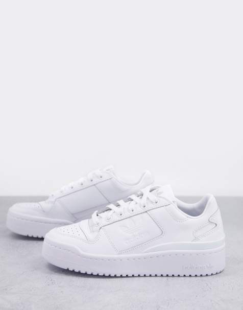 adidas Originals Forum Bold trainers in triple white
