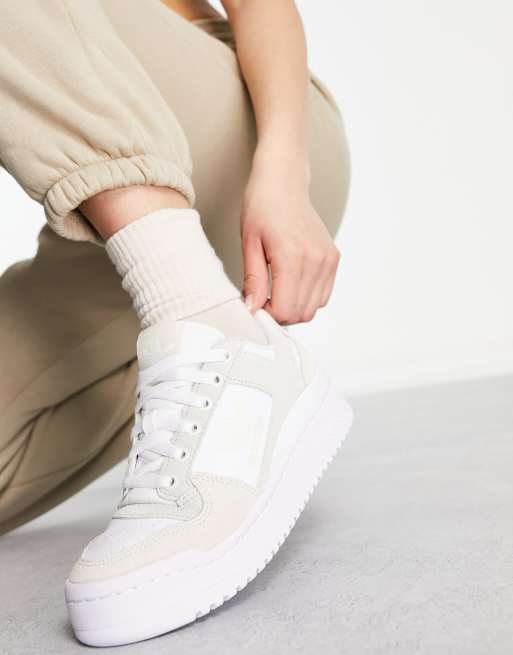 adidas Originals Forum bold trainers in with neutral tones ASOS