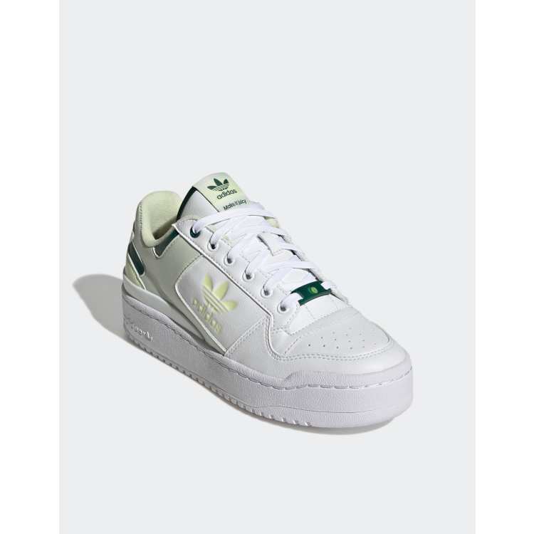 adidas Originals forum bold vegan trainers in white