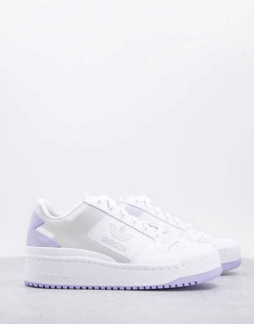 adidas Originals – Forum Bold – Vita och regnbågsskimrande sneakers
