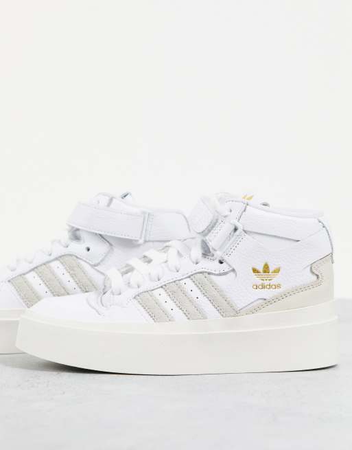 adidas Originals – Forum Bonega – Buty sportowe na platformie w kolorze złamanej bieli