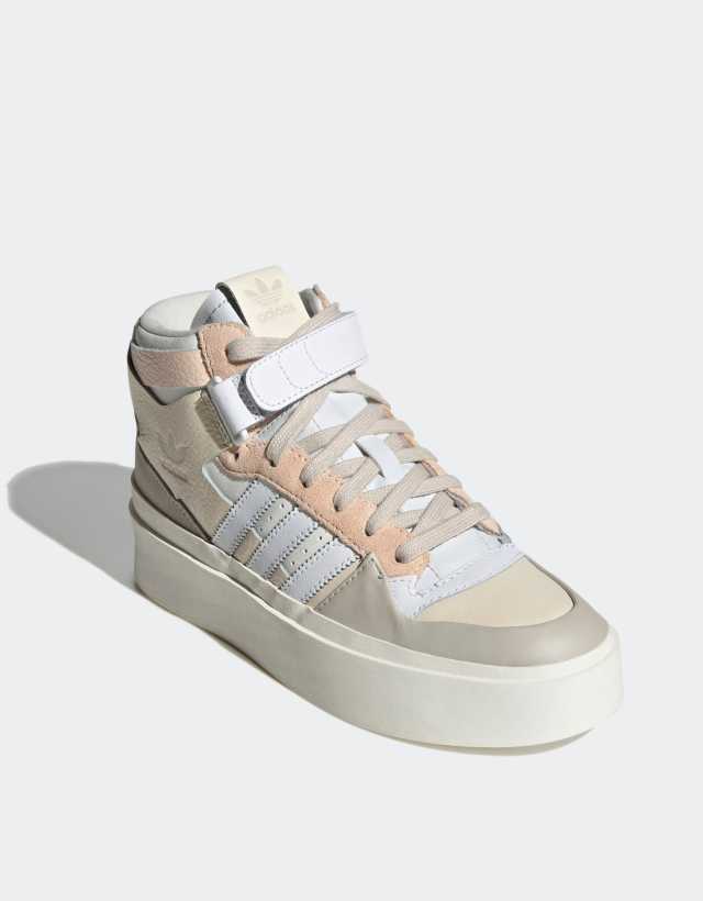 adidas Originals Forum Bonega Mid sneakers in beige and multi