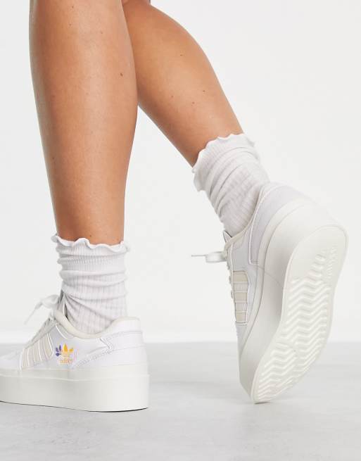 adidas Originals Forum Bonega trainers in off white ASOS