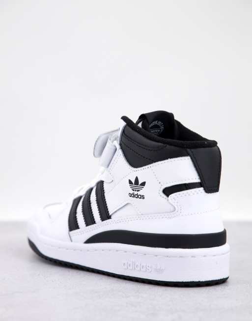 Adidas originals shoes high shop tops white and black