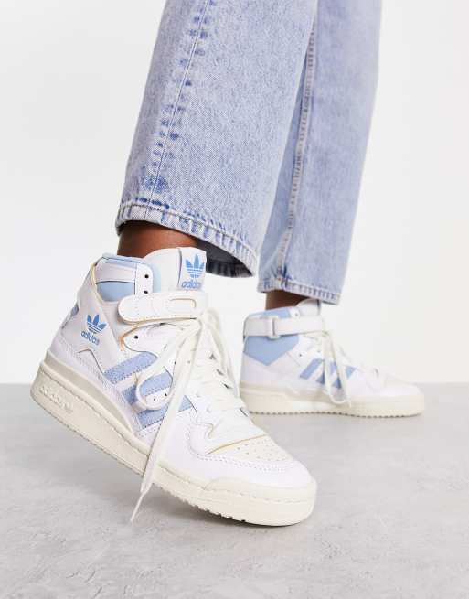 adidas forum 84 women's blue and white
