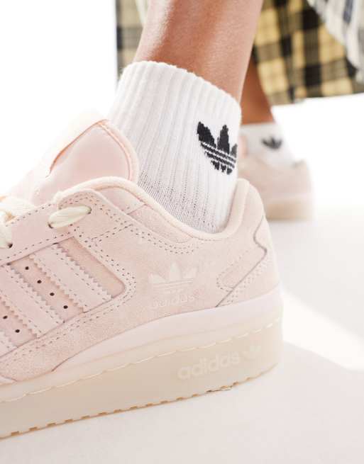 adidas Originals Forum Low CL Sneakers basse rosa pallido e avorio