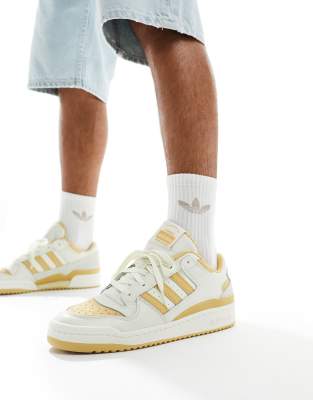 adidas Originals Forum Low CL trainers in ivory and oat | ASOS