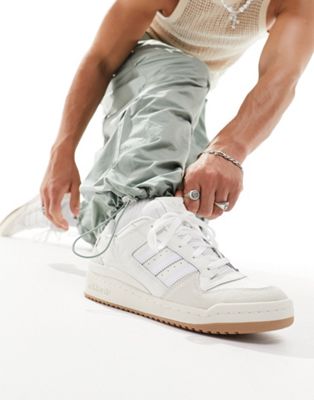 adidas Originals Forum Low CL trainers in white | ASOS