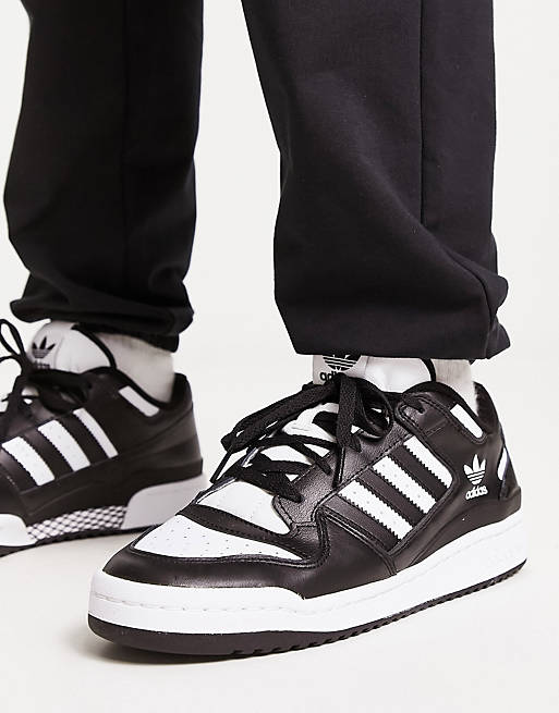 Rally Draad toespraak adidas Originals Forum low sneakers in black and white | ASOS