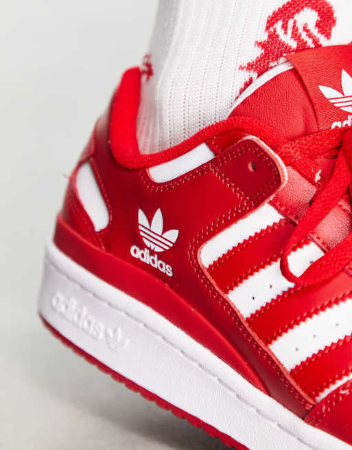 Adidas slip clearance on sneakers red