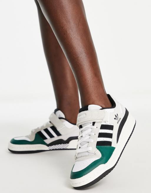 adidas Originals Forum Low sneakers in white and green