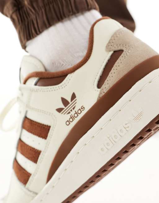 Brown leather deals adidas trainers