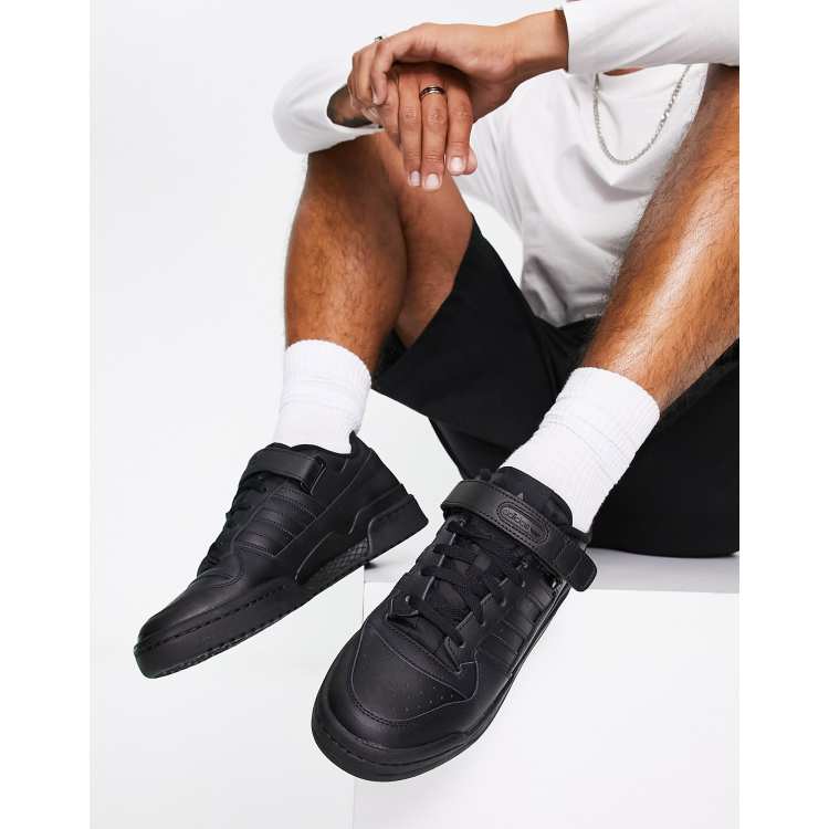 adidas Originals Forum low trainers in triple black ASOS