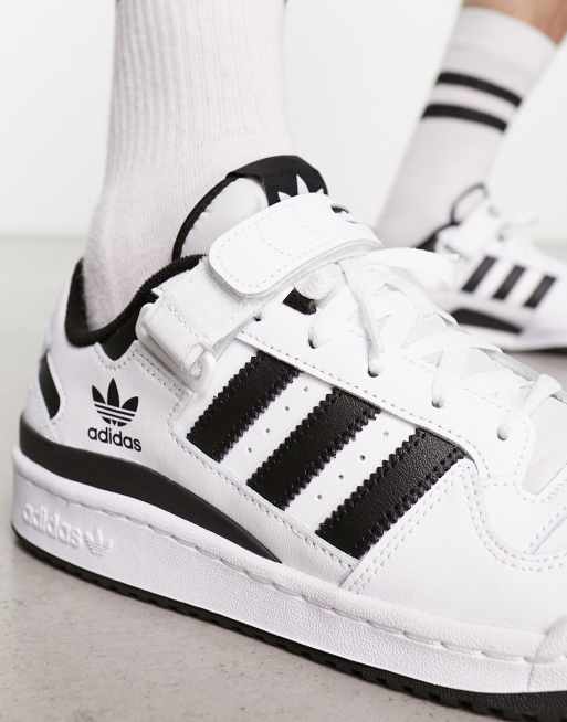 Adidas black e amp; shop white forum lo trainers