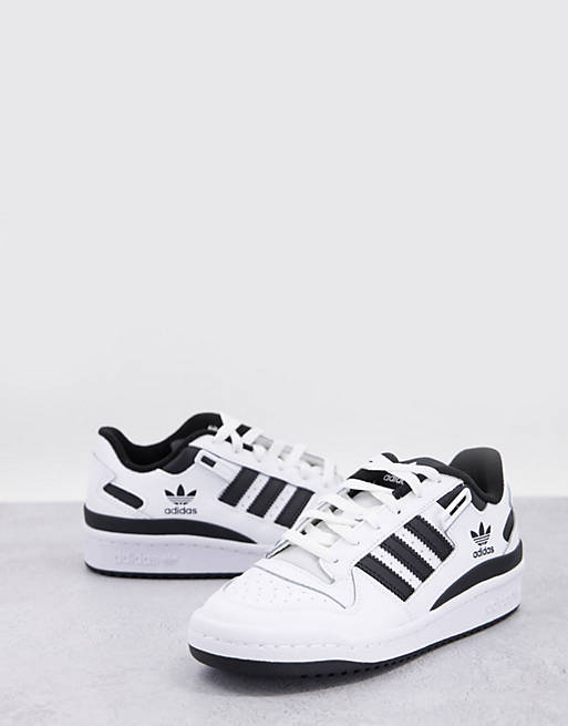 adidas Originals Forum Low trainers in white and black 