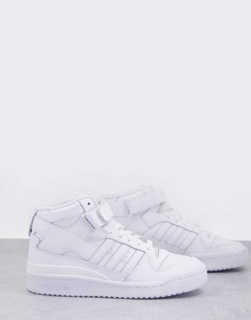 adidas Originals – Forum Mid– Białe buty sportowe