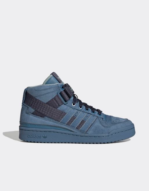 adidas Originals Forum mid parley trainers in blue
