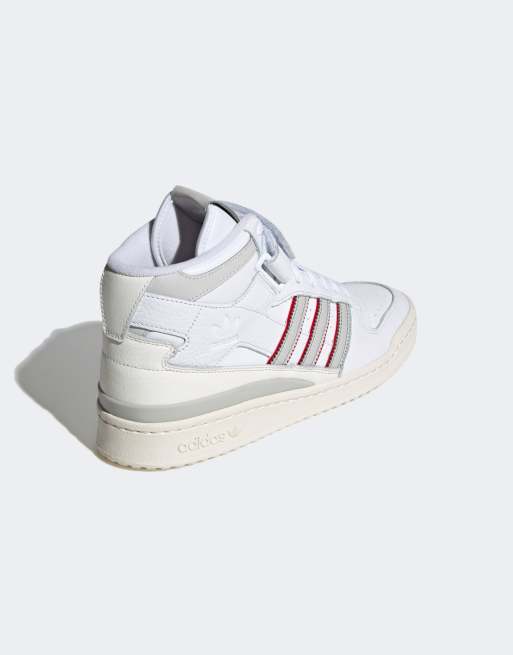 adidas Originals – Forum Mid – Sneaker in Weiß und Grau
