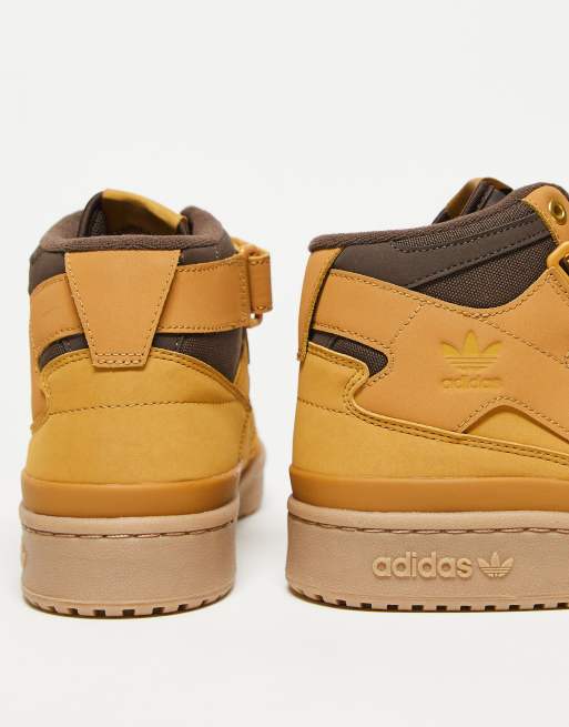 adidas Originals Forum Mid sneakers in light brown | ASOS