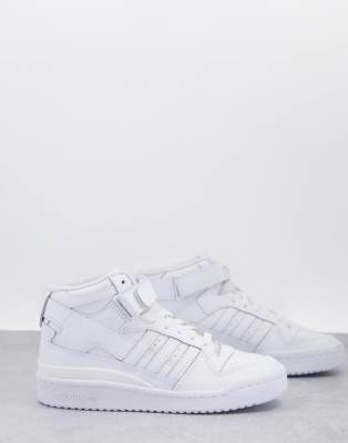 adidas Originals Strap Stan Smith sneakers in triple white - WHITE, ASOS