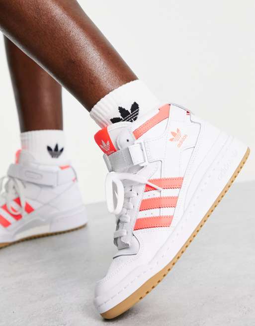 adidas with pink stripes