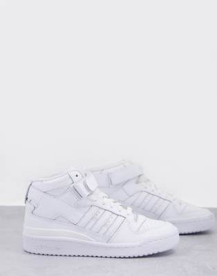 adidas originals forum mid triple white