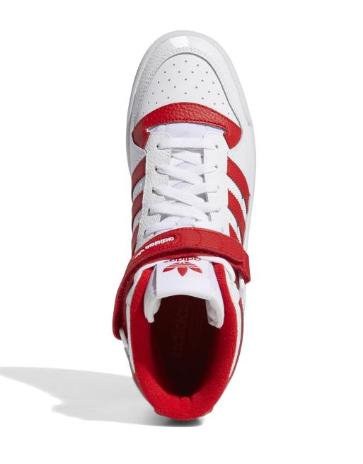 adidas gazelle silver green womens adidas Originals Womens Forum Mid Shoes - Red / White