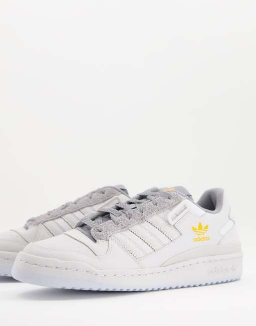 adidas Originals – Forum – Niskie buty sportowe w kolorze szarym i złamanej bieli