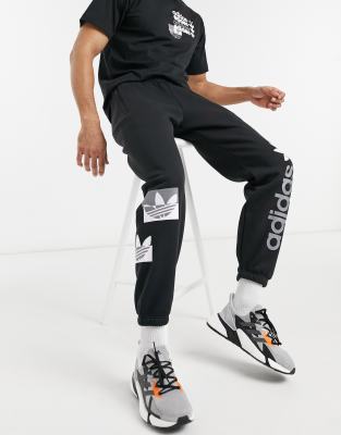 adidas sweatpants with logo on leg