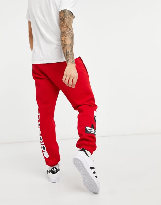 adidas Originals Cutline Tall sweatpants in red