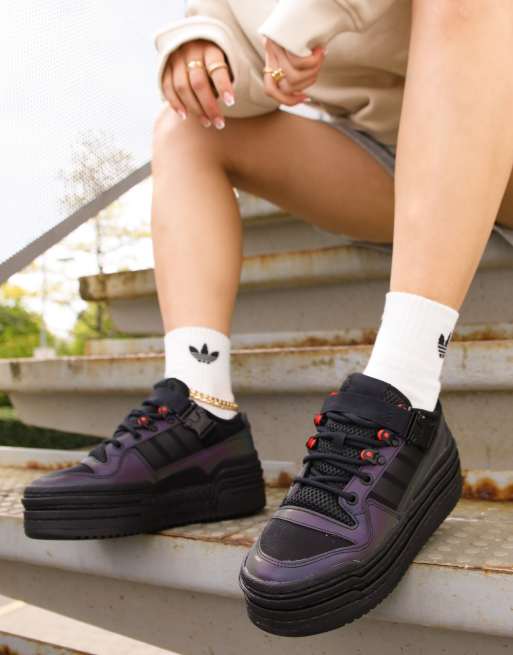 Sneakers con plateau nere new arrivals